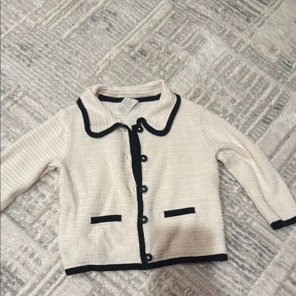 H&M Baby Cream and Black Trim Jacket - Picture 3 of 4